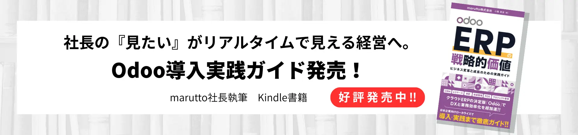 「OdooERPの戦略的価値」Kindle書籍紹介