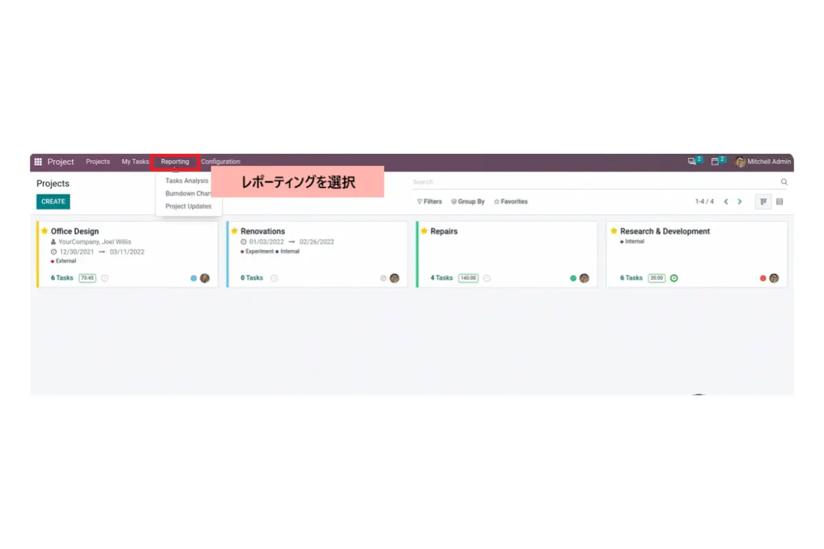 レポーティング・レポーティング